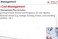 6 Items To Include In Cost Management Plan 100 Management Inside Cost Management Plan Template
