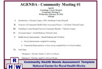 Agenda Community Meeting 1 Ppt Video Online Download Regarding Awesome Community Meeting Agenda Template