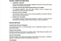 Annual Meeting Agenda Template 8 Free Word Pdf Documents Intended For Amazing Annual Board Meeting Agenda Template