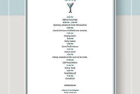 Bachelorette Party Itinerary Template Pdf Word Doc Within Bachelorette Party Agenda Template