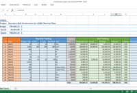 Construction Project Cost Control Excel Template Workpack For Cost Tracking Template