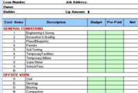 Download Construction Cost Breakdown Excel Sheet For Free Within New Construction Cost Breakdown Template