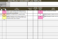 Download Issue Project Management Templates Project For Project Management Issues Log Template