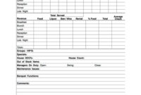 Economy Restaurant Managers Log Book Full Year Januarydecember Within Manager Log Book Template