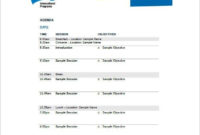 Event Agenda Template – 8 Free Word Excel Pdf Format Within Agenda Template For Event