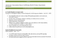 Family Readiness Group Leader Resume Samples Qwikresume For Free Frg Meeting Agenda Template