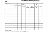 Free 6 Sample Change Log Templates In Pdf With Change Management Log Template