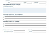 Free Incident Report Templates Forms Smartsheet Within Security Incident Log Template