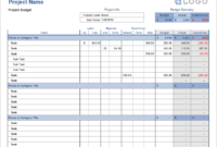 Free Project Budget Templates In Free Cost Breakdown Template For A Project
