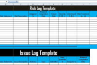 Get Risk And Issue Log Template Xls Free Excel Within Printable It Issues Log Template