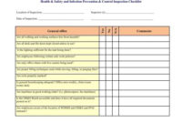 Health Safety And Infection Prevention Control Throughout Infection Control Log Template