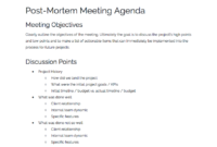 Hosting Postmortem Meetings 101 While Postmortem Meetings Inside Post Mortem Meeting Agenda Template
