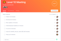 Level 10 Eos Meeting Agenda Template Meeting Agenda Throughout Level 10 Meeting Agenda Template