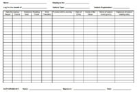 Log Book Templates 10 Free Printable Word Excel Pdf Intended For Best Office Log Book Template