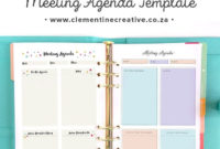 Meetings Can Be Boring Use A Cute Printable Meeting Agenda Inside Printable Fun Meeting Agenda Template