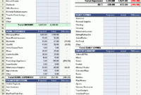 Monthly Budget Spreadsheet For Excel In Free Cost Of Living Budget Template