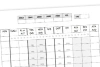 Navigation Flight Log Template – How I Track Fuel And Intended For Printable Aircraft Flight Log Template