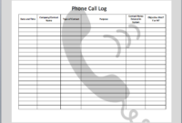 Phone Call Log Template Excel Templates Printable Free Intended For Voicemail Log Template