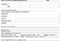 Pin On Medical Throughout Home Health Care Daily Log Template