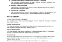 Printable Board Meeting Agenda Template California Free For Sample Agenda Template For Board Meeting
