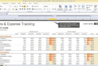 Project Cost Tracker Template For Excel 2013 With Free Cost Tracking Template
