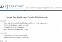 Sample 2Day Agenda Template With Regard To Business Strategy Meeting Agenda Template