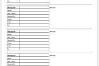 Telephone Message Log Templates Ms Word Word Excel Templates In Voicemail Log Template