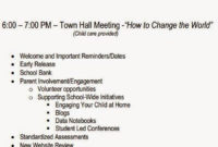 Town Hall Meeting Agenda Template Lewisburg District Umc With Town Hall Meeting Agenda Template