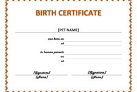 003 Official Birth Certificate Template Charming Designs With Official Birth Certificate Template