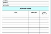 10 Agenda Template Word 2013 Sampletemplatess With Free Meeting Agenda Templates For Word