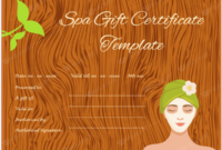 10 Best Massage Gift Certificate Templates For Your Spa Pertaining To Massage Gift Certificate Template Free Download