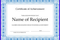 10 Certificate Of Accomplishment Templates Free Regarding Printable Chef Certificate Template Free Download 2020