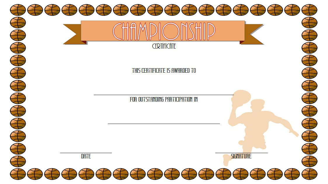 10 Certificate Of Championship Template Designs Free For Free Basketball Tournament Certificate Template