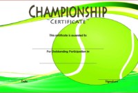 10 Certificate Of Championship Template Designs Free Pertaining To Volleyball Tournament Certificate 8 Epic Template Ideas
