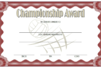 10 Certificate Of Championship Template Designs Free With Basketball Tournament Certificate Template