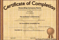 10 Certificate Of Completion Templates Free Download Within Download Ownership Certificate Templates Editable