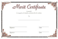 10 Certificate Of Merit Templates Editable Free Download Intended For Winner Certificate Template Free 12 Designs