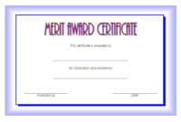 10 Certificate Of Merit Templates Editable Free Download Pertaining To Quality Certificate Of Appearance Template