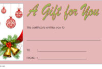 10 Christmas Gift Templates Free Typable With Amazing Christmas Gift Templates Free Typable