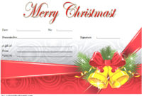 10 Christmas Gift Templates Free Typable Within Awesome Gift Certificate Template In Word 10 Designs
