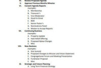10 Church Meeting Agenda Templates In Pdf Doc Free Throughout Free Board Of Directors Meeting Agenda Template