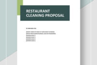 10 Cleaning Service Proposal Templates Google Docs Ms Within Proposal Template Google Docs