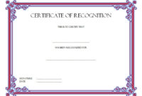 10 Downloadable Certificate Of Recognition Templates Free For Best Editable Certificate Of Appreciation Templates