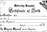 10 Editable Birth Certificate Template Sampletemplatess In Quality Novelty Birth Certificate Template