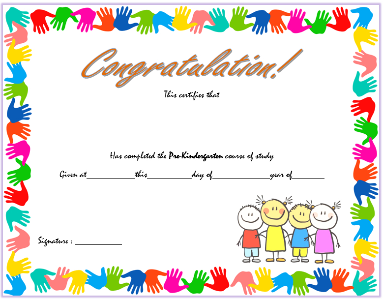 10 Free Editable Pre K Graduation Certificates Word Pdf Throughout Quality Daycare Diploma Certificate Templates