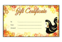 10 Free Printable Beauty Salon Gift Certificate Templates With Printable Nail Salon Gift Certificate Template