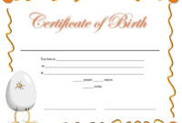 10 Free Printable Birth Certificate Templates Word Pdf Pertaining To Printable Birth Certificate Templates For Word