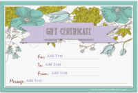 10 Free Wedding Gift Certificate Templates Best Office Files With Wedding Gift Certificate Template