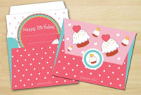 10 Gift Card Envelope Templates Free Printable Word Inside Cupcake Certificate Template Free 7 Sweet Designs