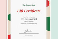 10 Holiday Gift Certificate Templateillustrator With Publisher Gift Certificate Template